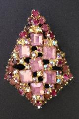 Pink Square Pin Pendant