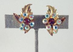 Topaz Navettes Earrings Clip