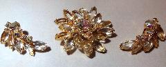Clear Navettes Earrings Clip