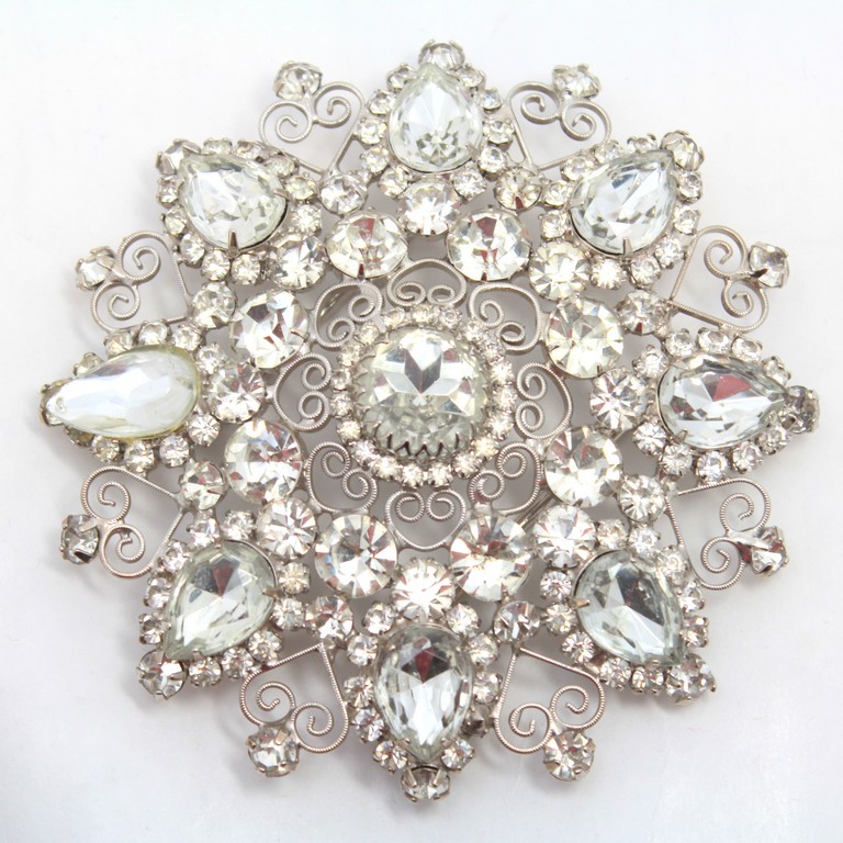 Front view of Clear Pear Belt Buckle