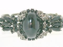 Hematite Cabochons Bracelet Clamper