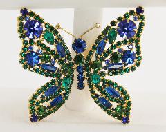 Blue Navettes Brooch