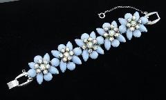 Blue Cabochons Bracelet 5 Link