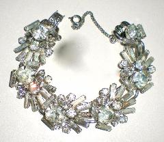 Clear Baguettes Bracelet 5 Link