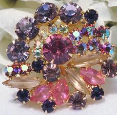 Pastel Navettes Brooch