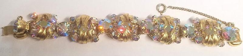 Front view of AB Chatons Only Bracelet 5 Link