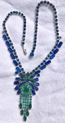 Blue Baguettes Necklace