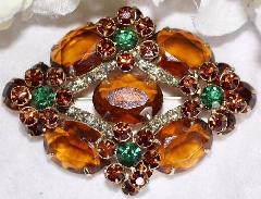 Topaz Oval Brooch