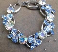 Blue Navettes Bracelet 5 Link