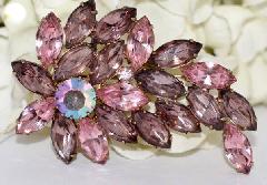 Pastel Navettes Brooch