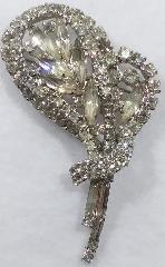 Clear Baguettes Brooch