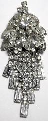 Clear Baguettes Pin Pendant