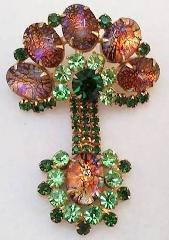 Multiple Colors Cabochons Multi-Color/Shaded Brooch