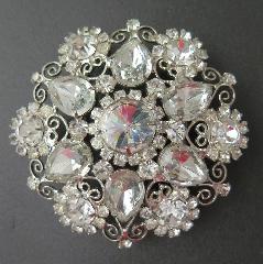Clear Pear Rivoli/Margarita Belt Buckle