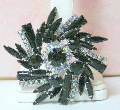 Black (jet) Keystones Brooch