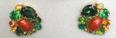 Fall Pear Plastic Earrings Clip