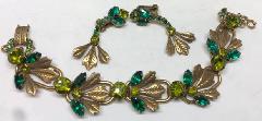 Green Navettes Bracelet 5 Link
