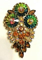 Fall Navettes Rivoli/Margarita Pin Pendant