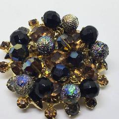 Topaz Navettes Brooch