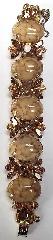 Topaz Cabochons Spotted Bracelet 5 Link
