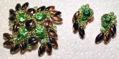 Multiple Colors Cabochons Striped Brooch