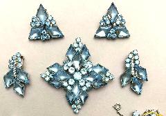 Blue Diamond Frosted Earrings Clip
