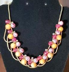 Multiple Colors Chatons Only Necklace