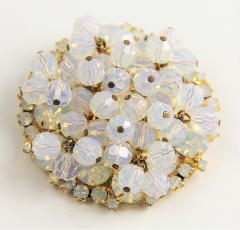 Clear Chatons Only Brooch