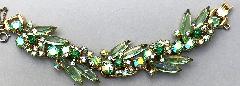 Green Navettes Bracelet 5 Link