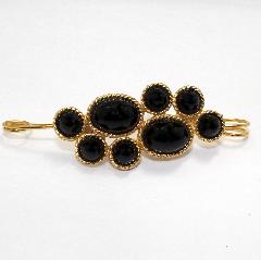 Black (jet) Cabochons Plastic Other