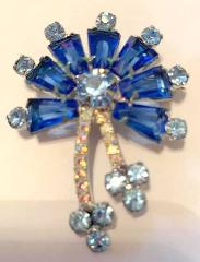 Blue Keystones Brooch