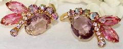 Pastel Oval Earrings Clip