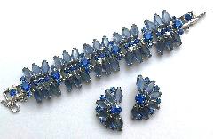 Blue Pentagon Bracelet 5 Link