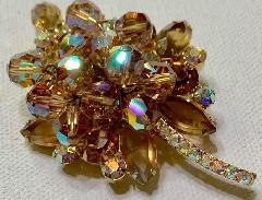 Topaz Navettes Brooch