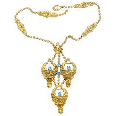 Blue Chatons Only Necklace