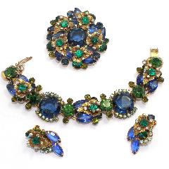 Blue Dentelle Bracelet 5 Link