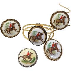 Cabochons Painted (hand/Transfer) Pendant