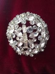 Clear Baguettes Brooch