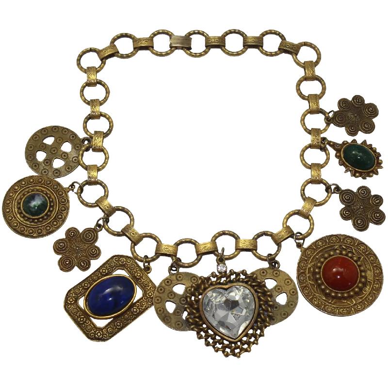 Front view of Cabochons Plastic Necklace