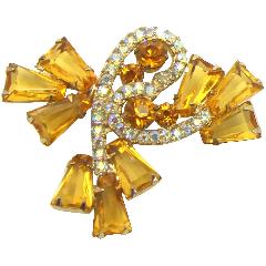 Topaz Keystones Brooch