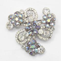 Clear Chatons Only Brooch