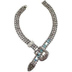 Turquoise Chatons Only Necklace