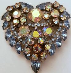 Blue Navettes Brooch
