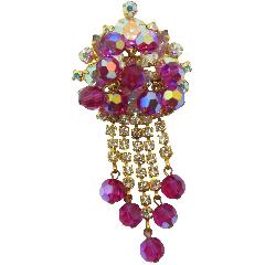 Pink Navettes Brooch