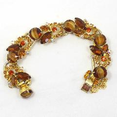 Topaz Navettes Striped Bracelet 5 Link