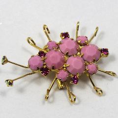Pink Chatons Only Brooch