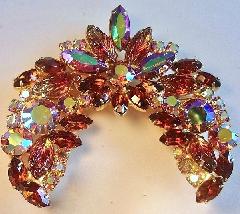 Topaz Cabochons Molded/Cut Brooch