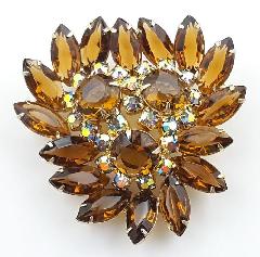 Topaz Navettes Brooch