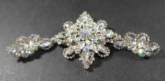 Clear Navettes Earrings Clip