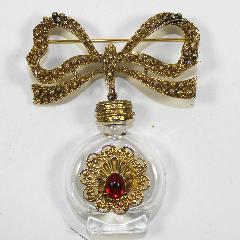Red Cabochons Brooch
